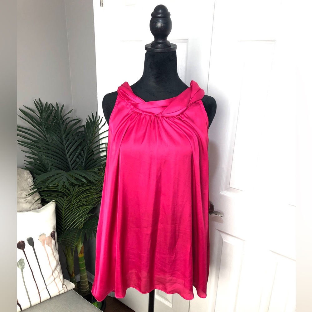 Hot Pink Sleeveless Flared Top | Sz 18/20